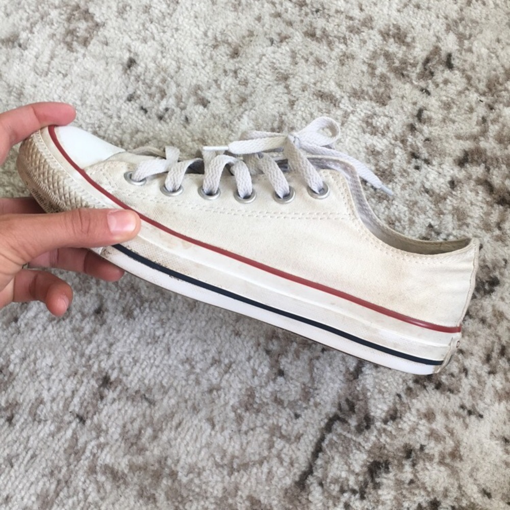 white low top converse